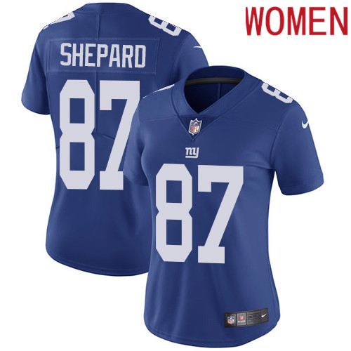 2019 Women New York Giants 87 Shepard blue Nike Vapor Untouchable Limited NFL Jersey